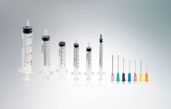 Disposable syringes 5 ml Chirana, needle 22G x 1 1/4"
