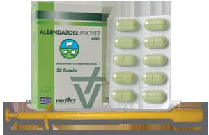 Albendazole Tabs 600 mg Provet, 50 tabs