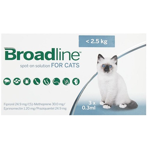 Broadline Cat <2.5 kg, 3 x 0.3 ml