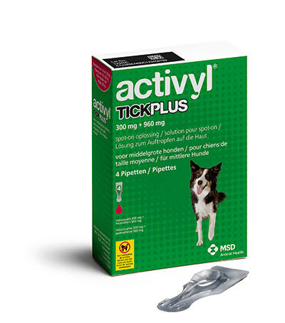 Activyl Tick Plus Large Dog 20-40 kg, 4 pipettes